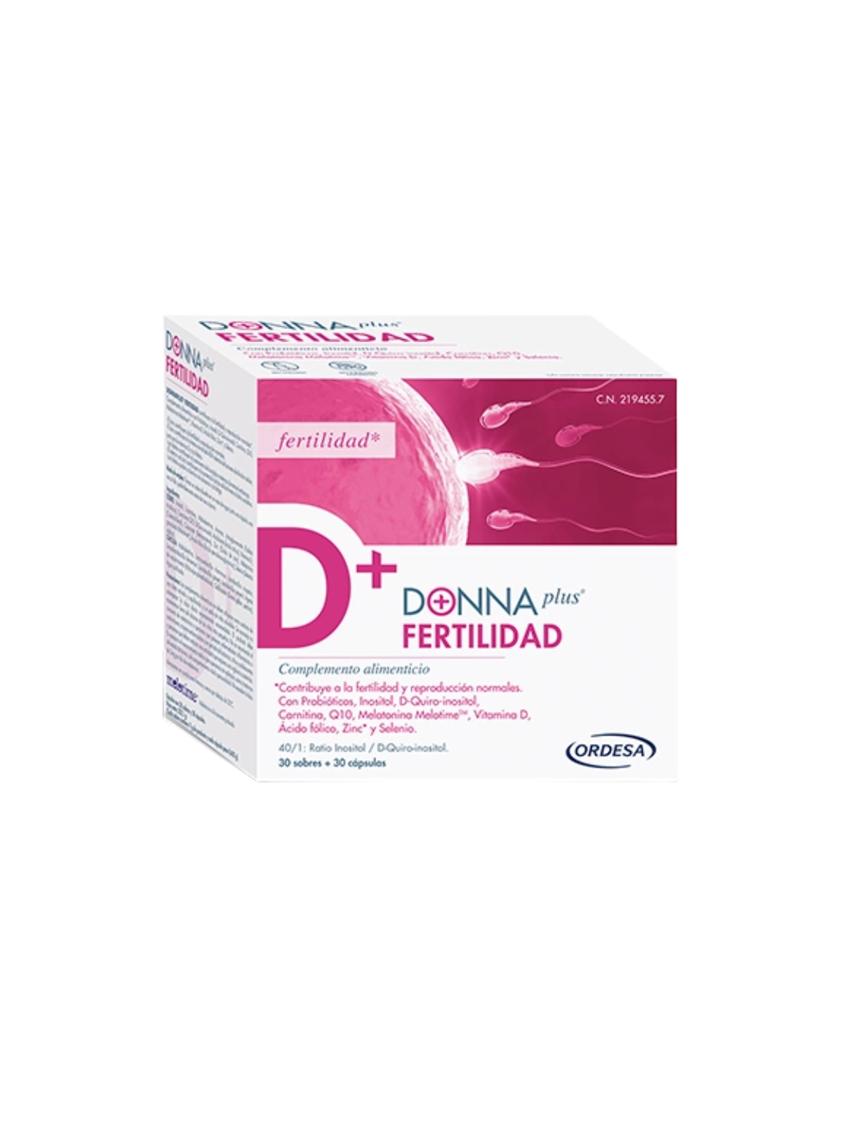 Donnaplus fertilidad 30 capsulas + 30 sobres 7g