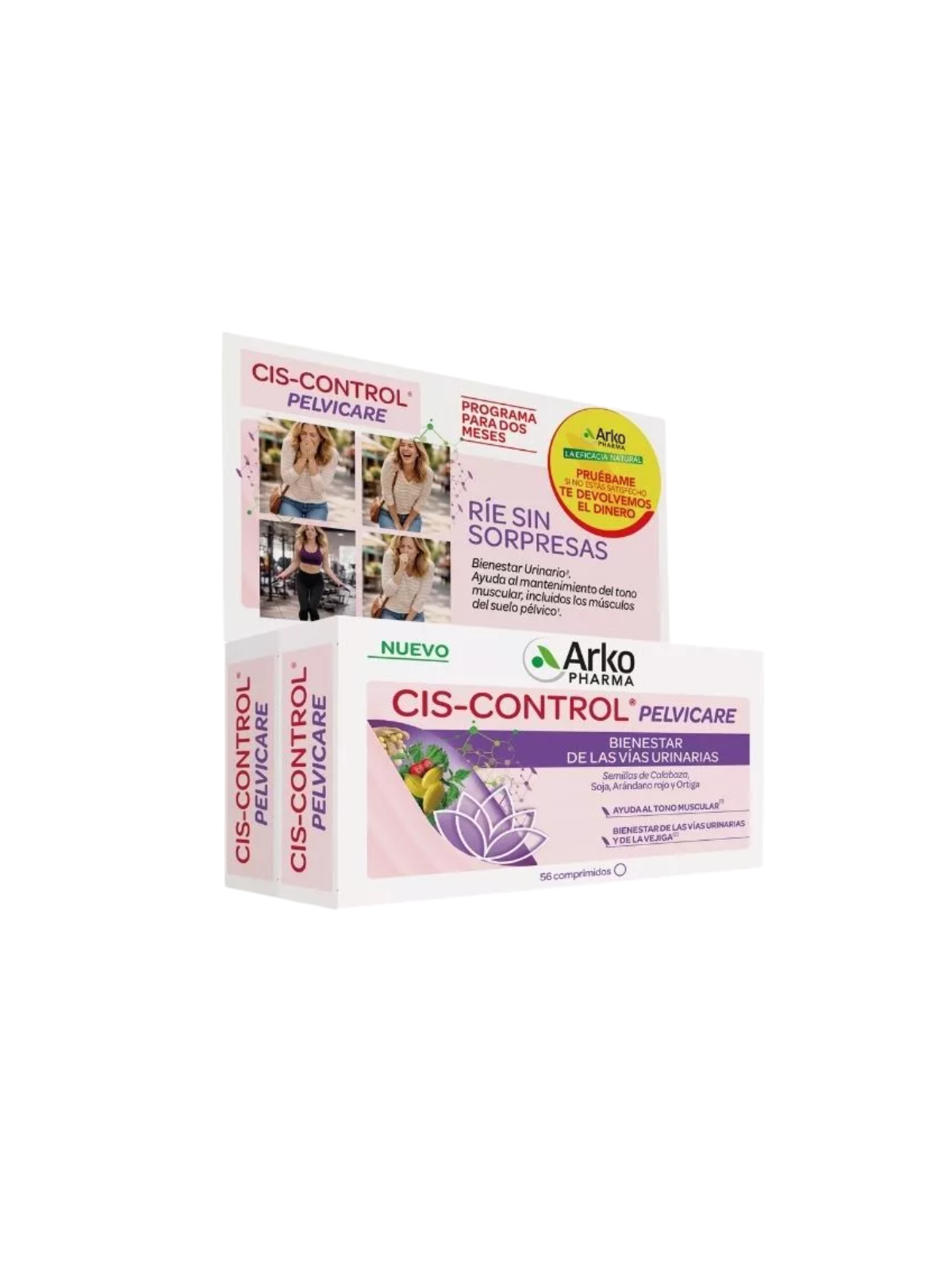 Arko cis control perlvicare pack 2 envases 56 comprimidos