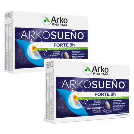 Arkorelax sueño forte 8h pack 2 unidades 30 comprimidos bica