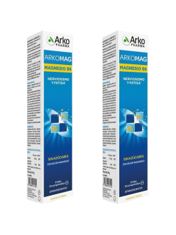 Arkopharma magnesio + vit B6 2 envases 21 comprimidos efervescentes