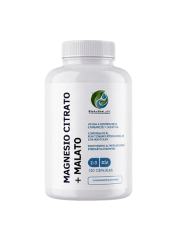Bioactive Labs magnesio citrato + malato 120 capsulas