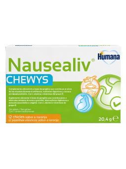 Nausealiv chewys 12 chicles naranja