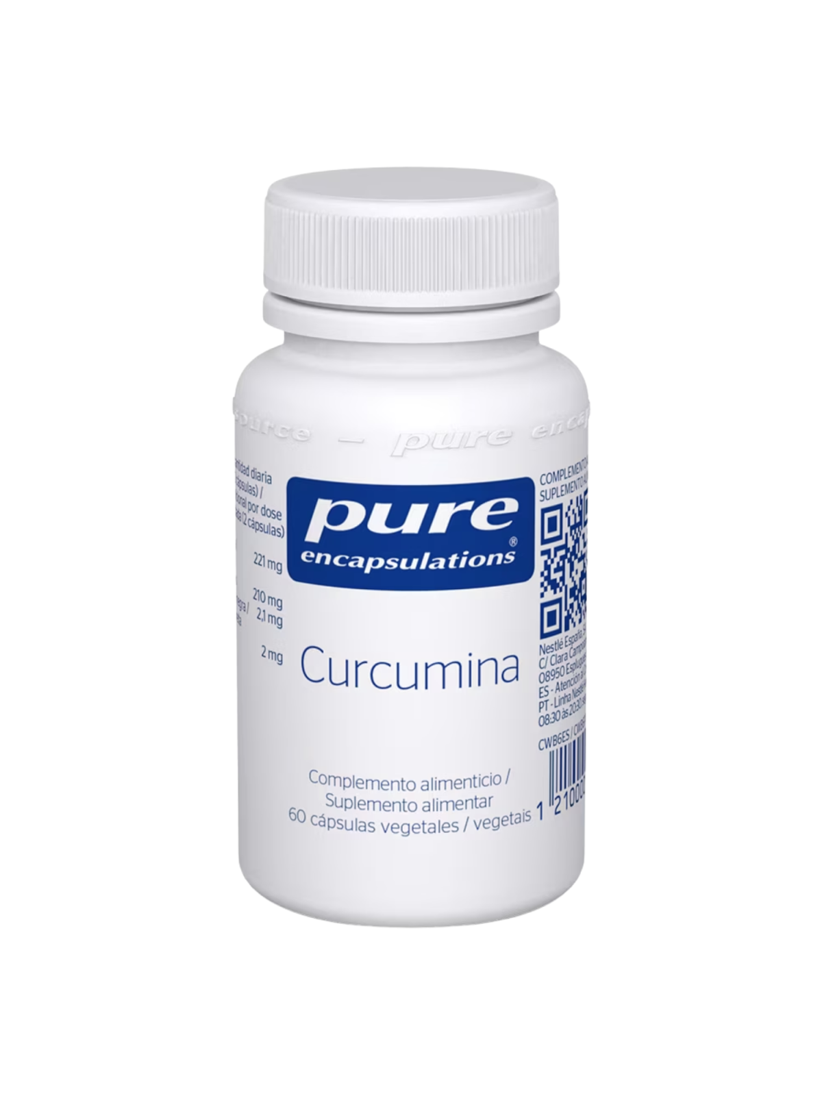 Pure encapsulations curcuma 60 capsulas