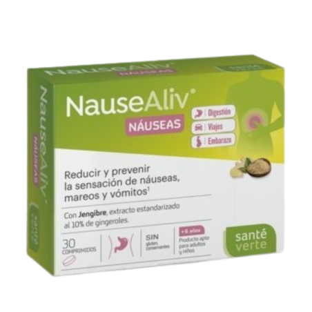 Nausealiv nauseas 30 comprimidos