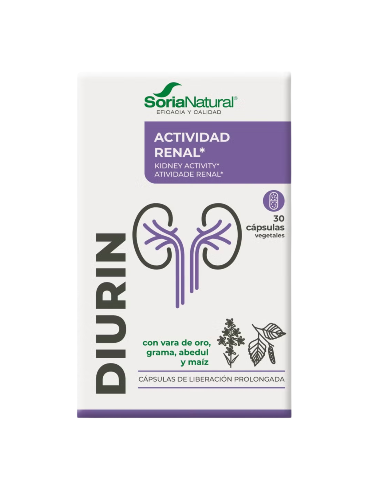 Soria natural diurin 30 capsulas vegetales
