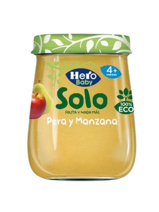 Hero Baby Solo Tarrito Eco Pera y Manzana 120g