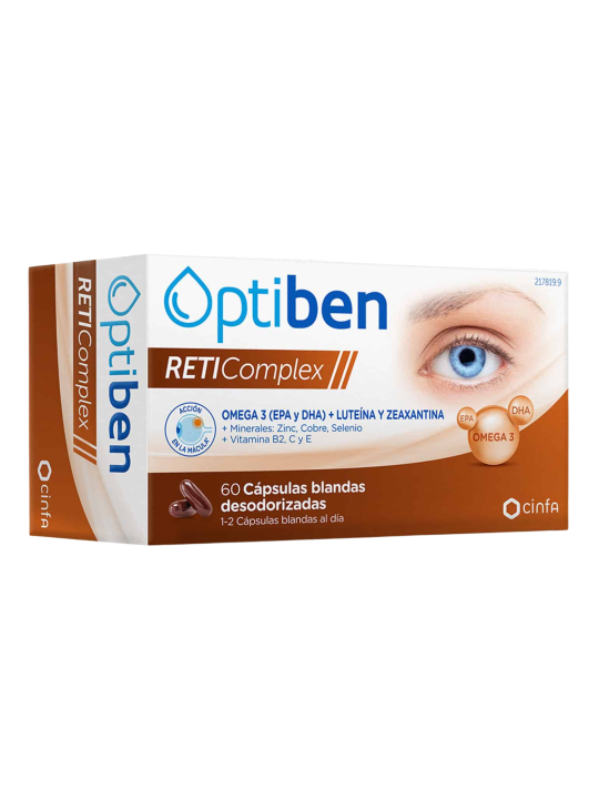 Optiben RETIComplex 60 Cápsulas | Salud Ocular