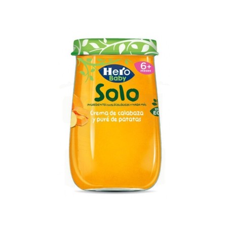Hero Baby Solo Tarrito Eco Crema Calabaza y Pure Patatas 190 gr