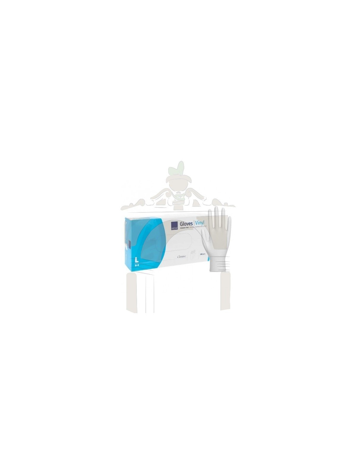 Abena guantes vinilo blanco talla L