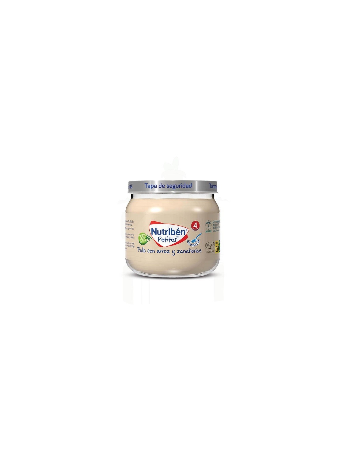nutriben potito inicio a la carne pollo con arroz y zanahorias 1 envase 120 g