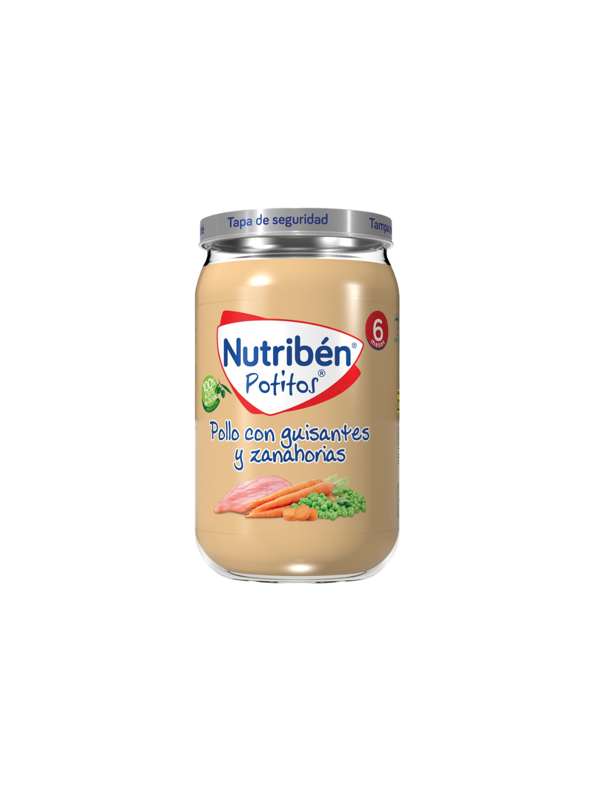 Nutriben pollo con guisantes y zanahorias 235g