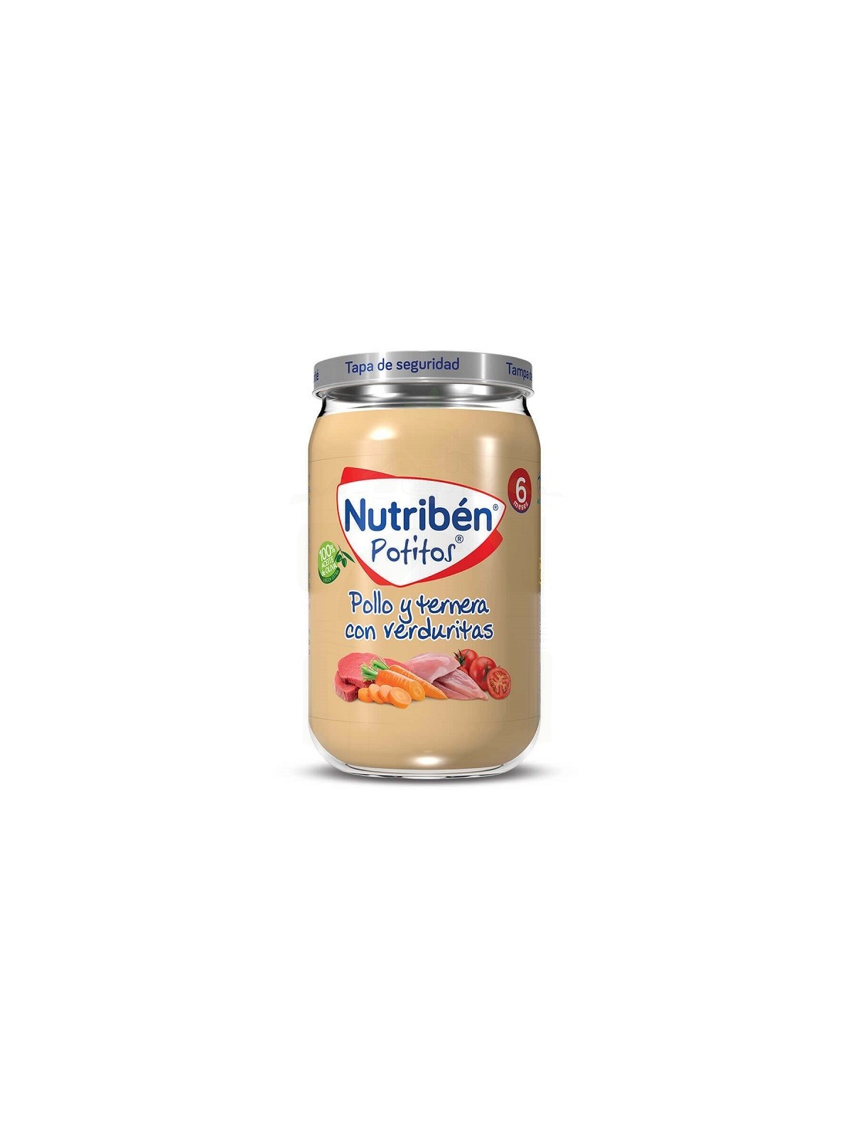 nutriben pollo y ternera con verduritas 1 potito 235 g