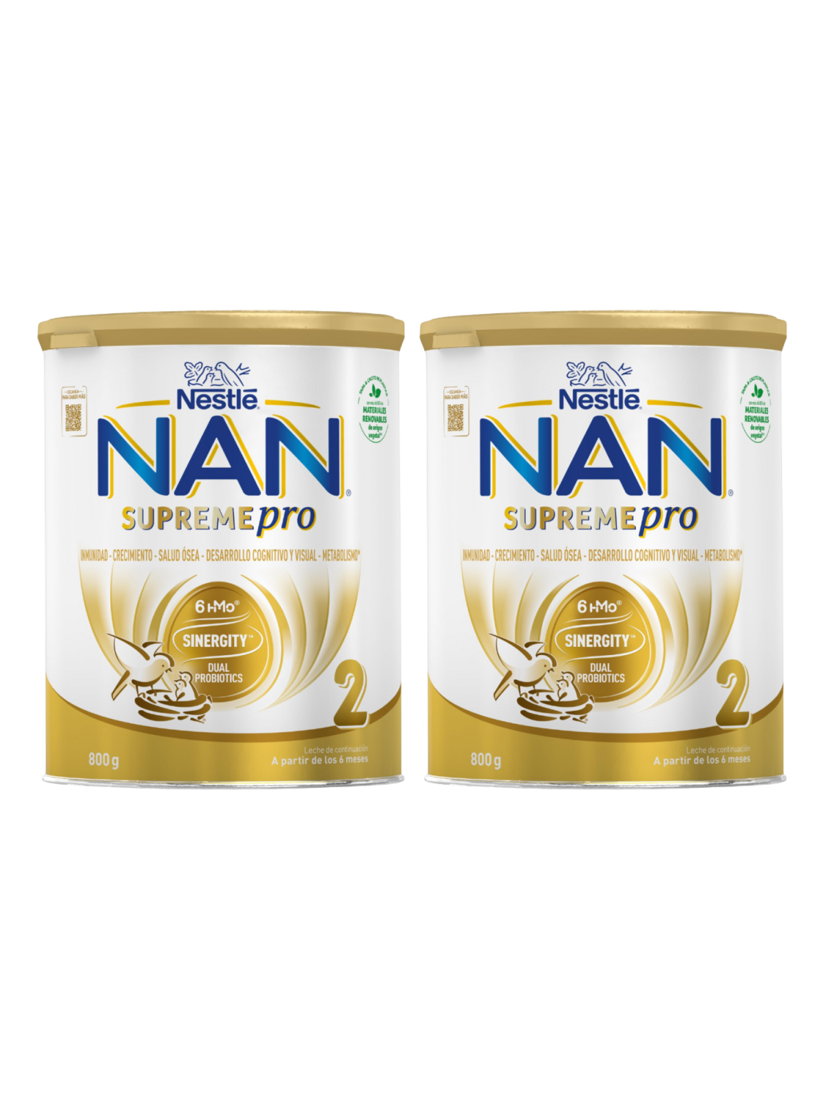NAN SUPREME 2 2 LATAS 800 G DUPLO