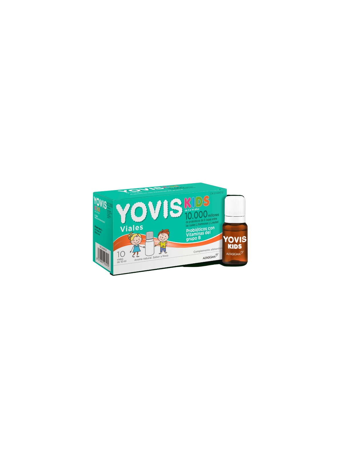Yovis kids 10 viales bebibles 10ml sabor fresa