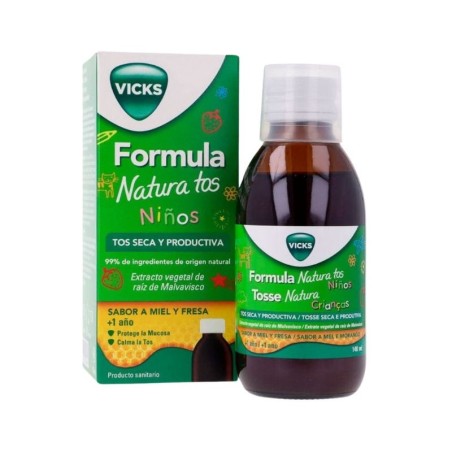 Formula Natura Tos Niños 1 Frasco 140ml Sabor Miel Y Fresa