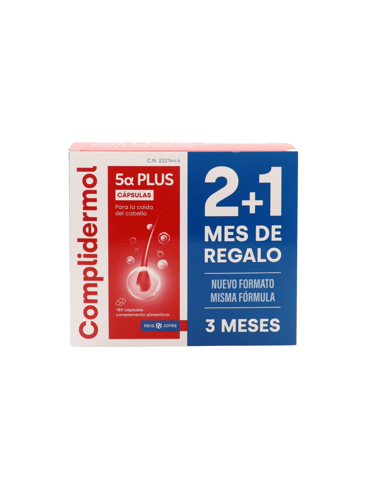 Complidermol 5 alfa plus 180 caps pack 2 + 1