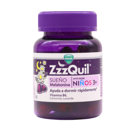 ZzzQuil natura kids 30 gummies frutos del bosque