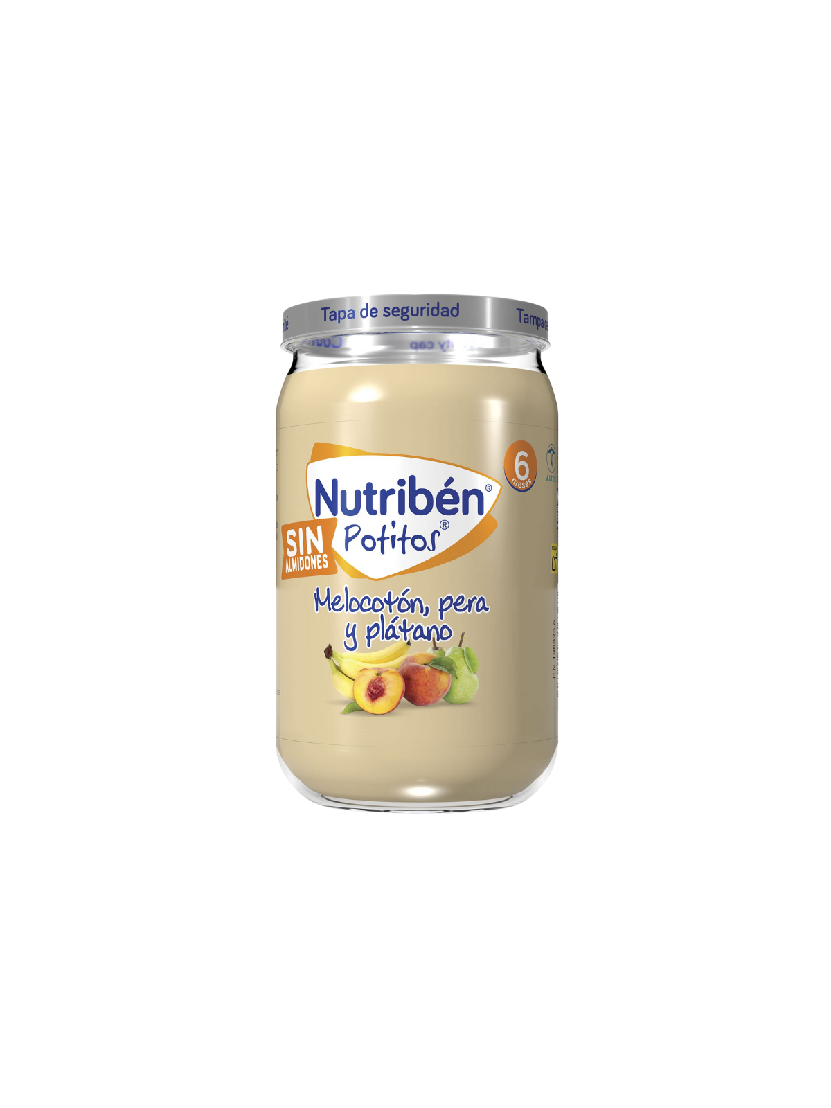 nutriben potitos melocotón, pera y plátano 1 envase 235 g