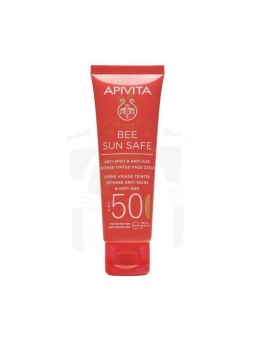 Apivita Bee Sun Safe Antiedad y Antimanchas con Color SPF 50 50 ml