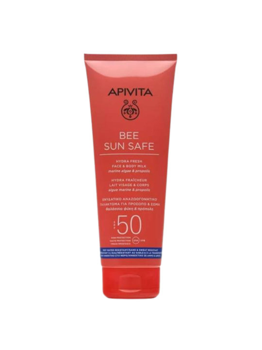 Apivita Bee Sun Safe Hydra Fresh Leche Facial y Corporal SPF 50 100 ml