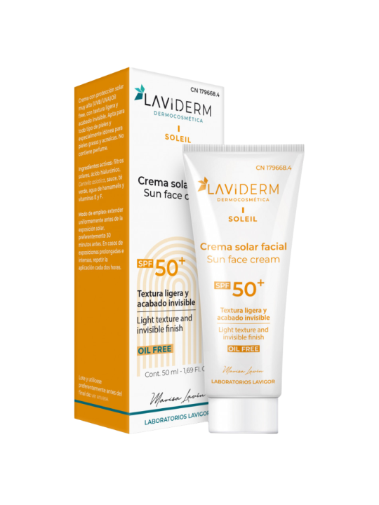 Laviderm crema solar facial spf 50+