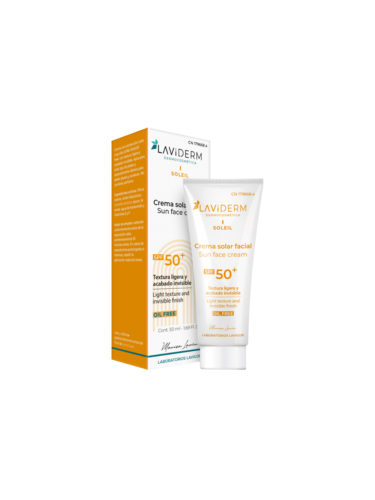 Laviderm crema solar facial spf 50+