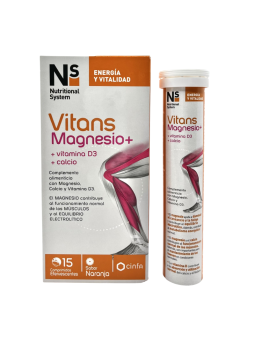 Ns vitans magnesio+ 15 comp efervescentes