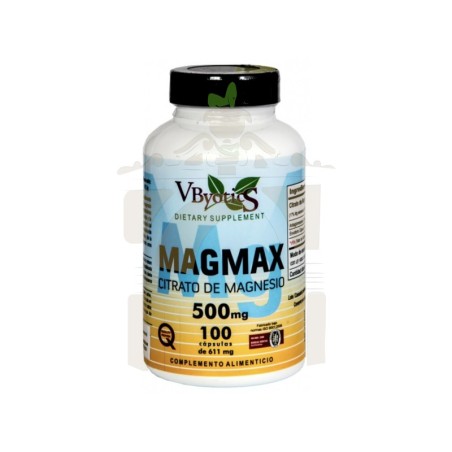 Vbyotics magmax 500 mg 100 cápsulas