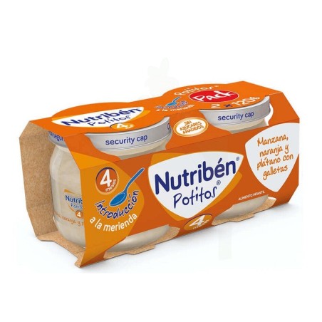 Nutriben potitosplatano naranja y galleta 2 envases 190 G