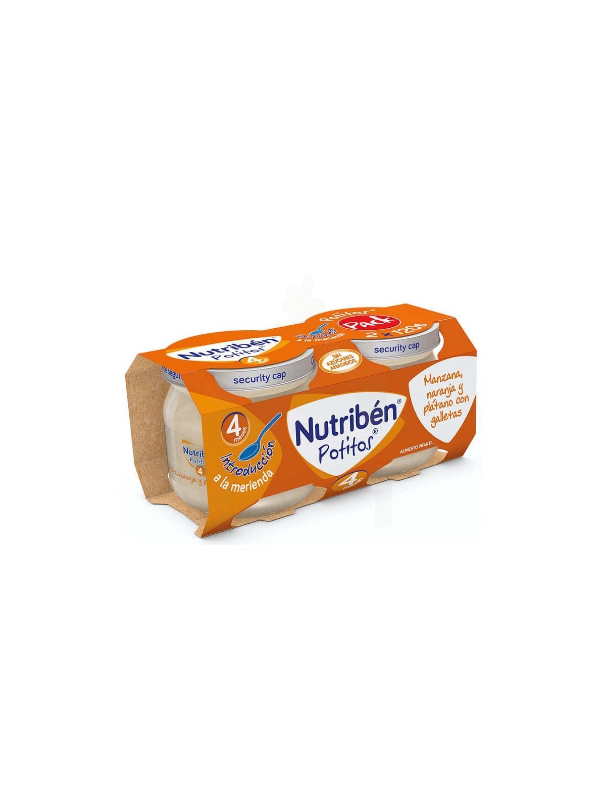 Nutriben potitosplatano naranja y galleta 2 envases 190 G