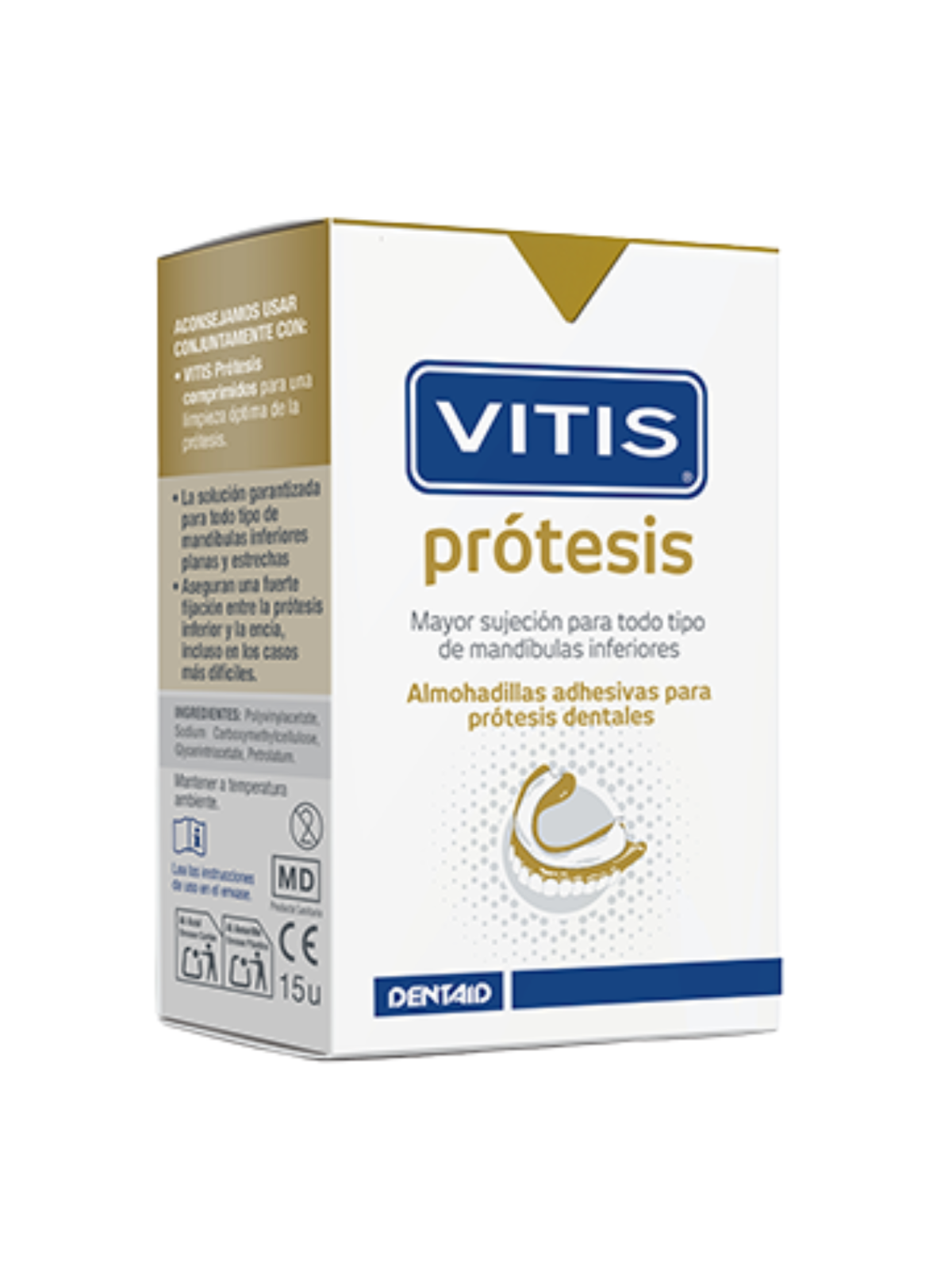 Vitis protesis almohadillas adhesivas 15uds