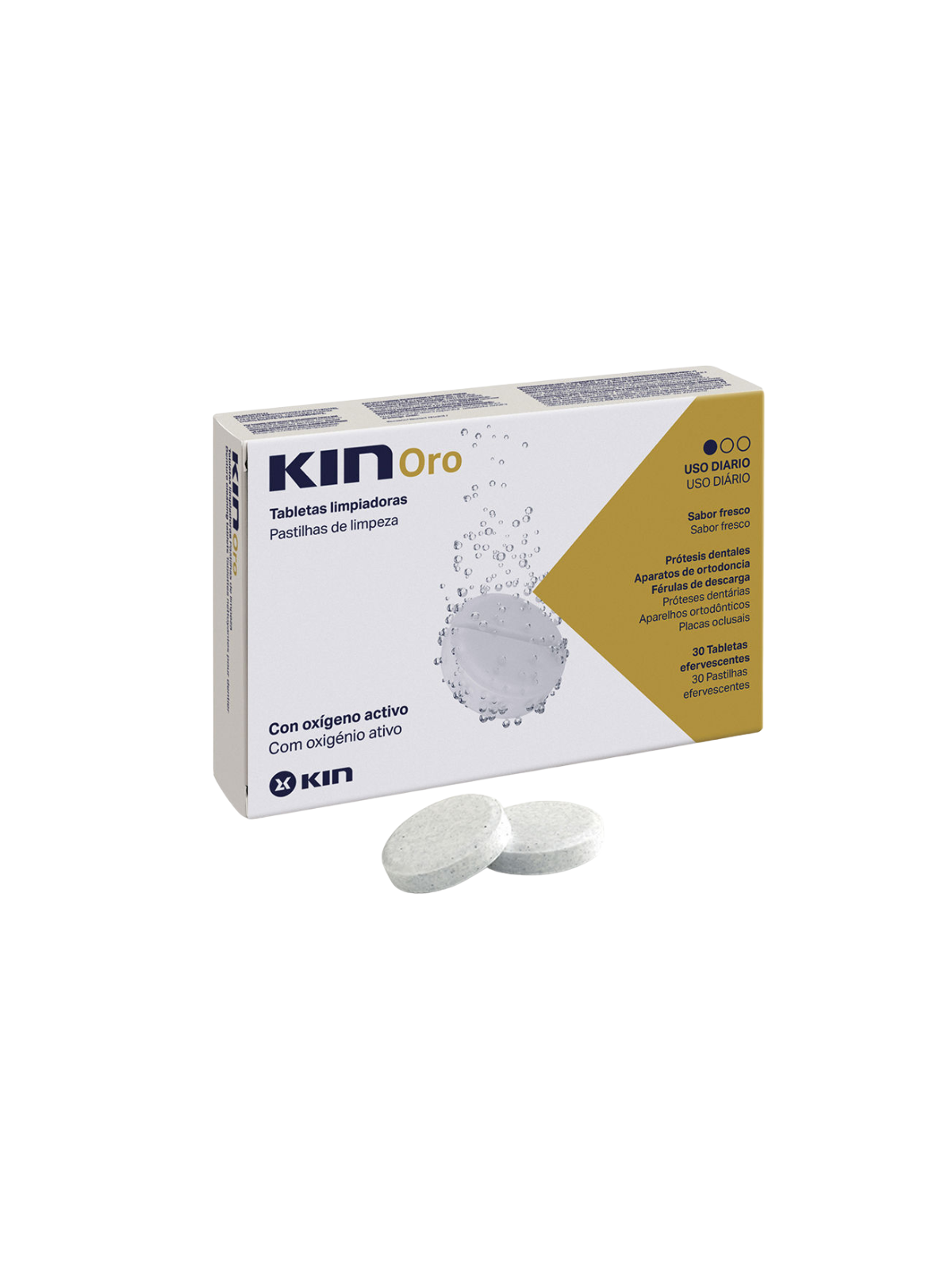 Kin oro tabletas limpiadoras 30 u