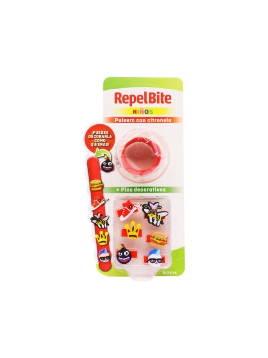 Repel bite niños pulsera con citronela 1 unidad personalizada