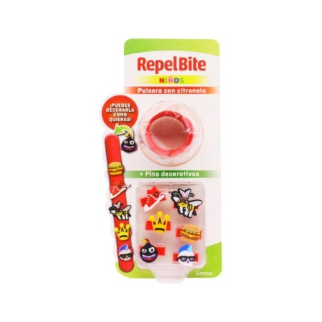 Repel bite niños pulsera con citronela 1 unidad personalizada