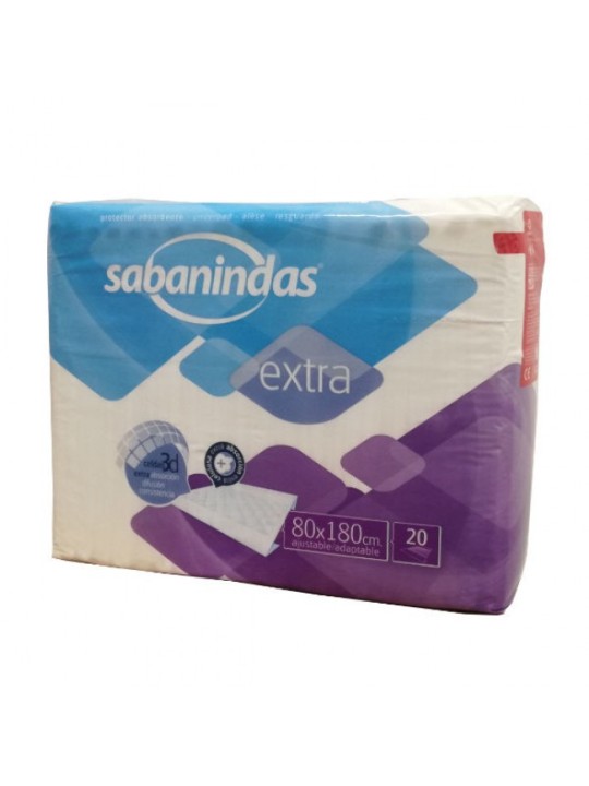 Sabanindas protector extra 80x180 20 uds