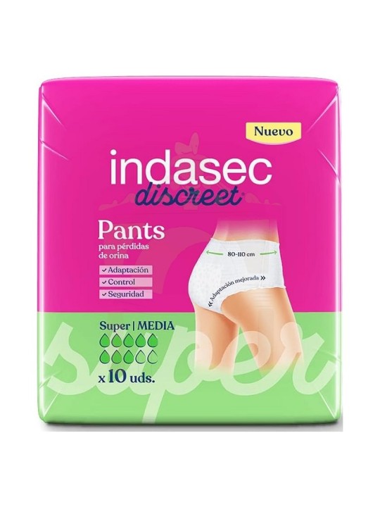 Indasec Discreet Pants Super talla M 10 uds