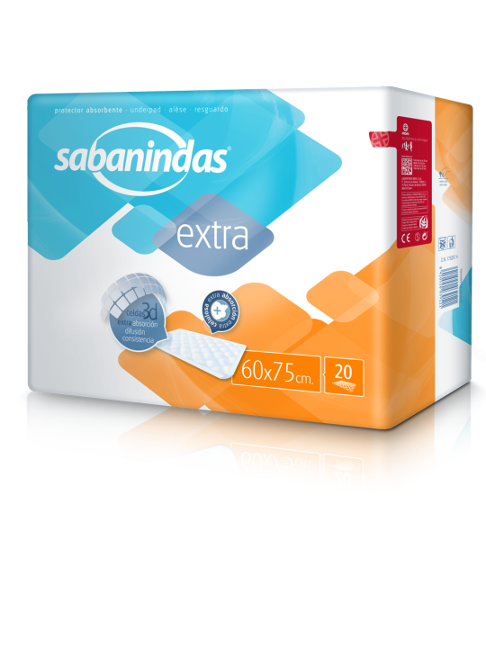 Sabanindas protector extra 60x75cm 20 uds