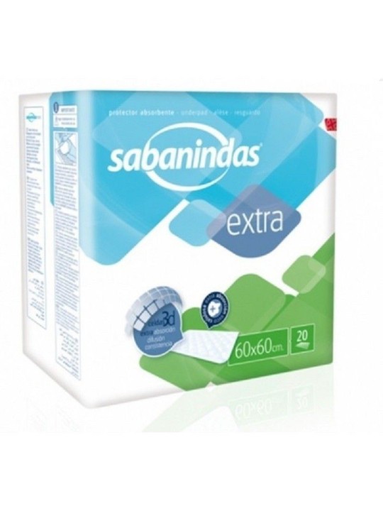 Sabanindas protector extra 60x60 20 uds