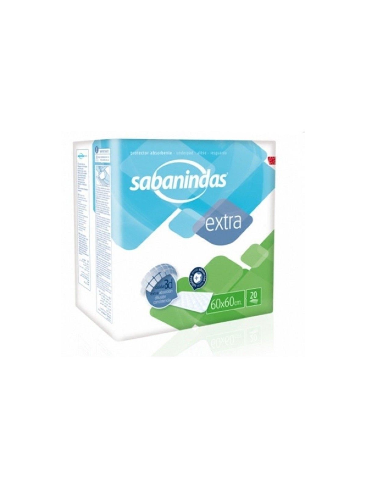 Sabanindas protector extra 60x60 20 uds