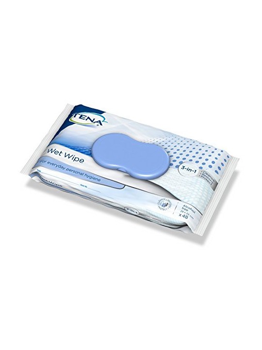 Tena toallitas humedas wet wipe 48 un