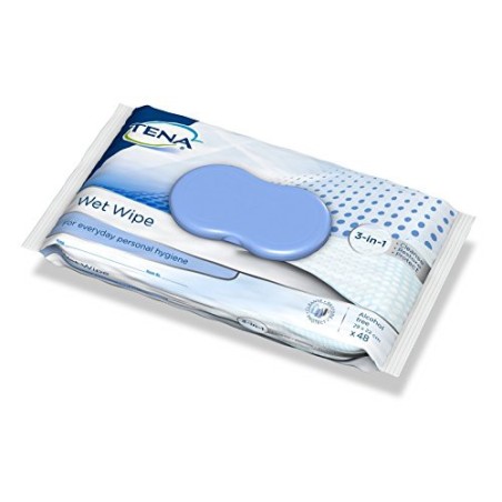 Tena toallitas humedas wet wipe 48 un