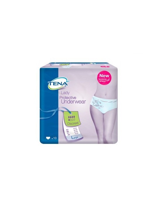 Tena underwear braga discreet large 10 uds