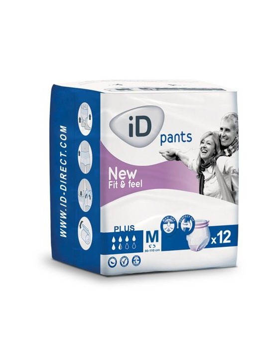 Id pants plus talla mediana 12 uds