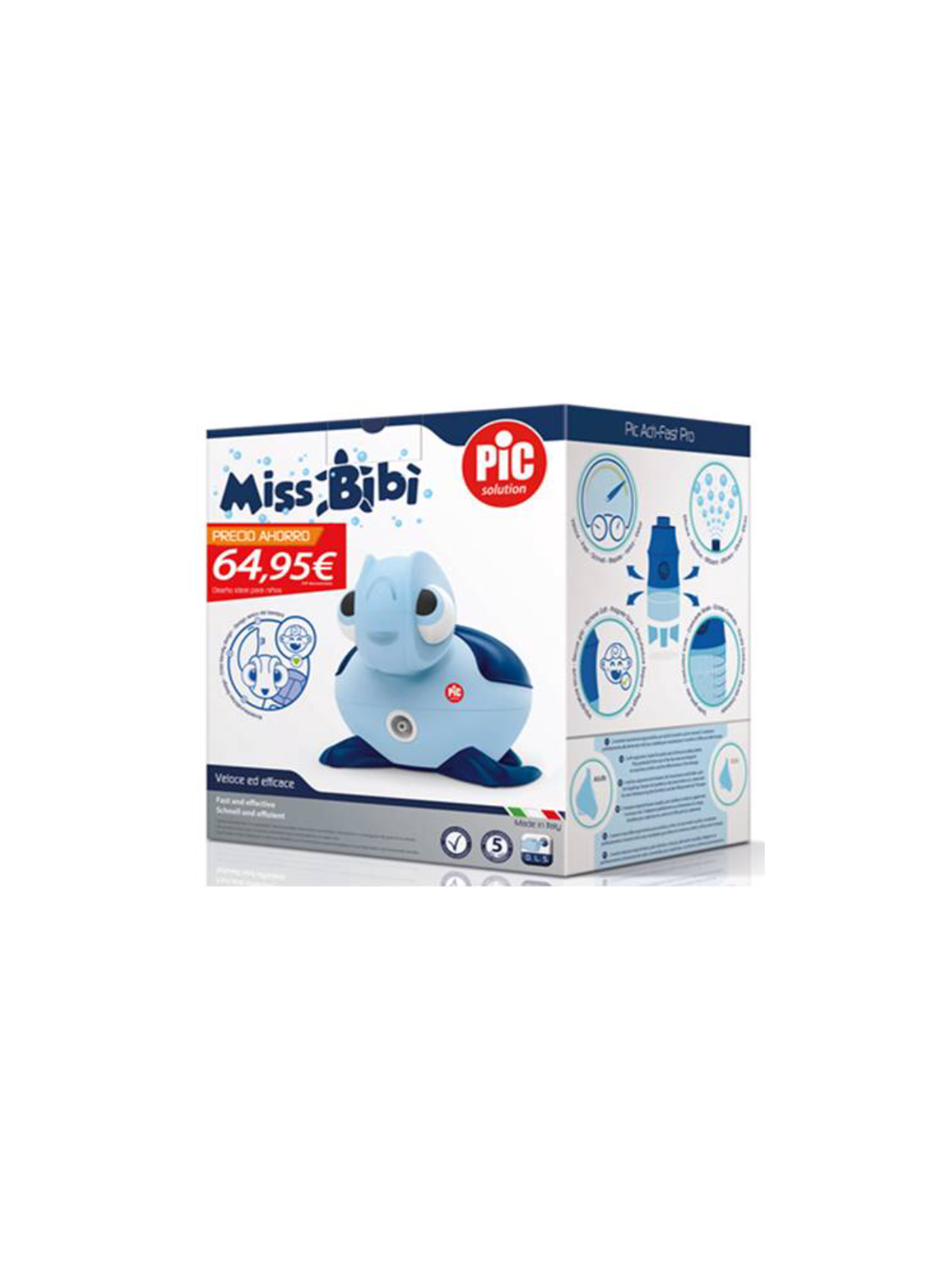 Pic aerosol nebulizador de micropiston miss bibi