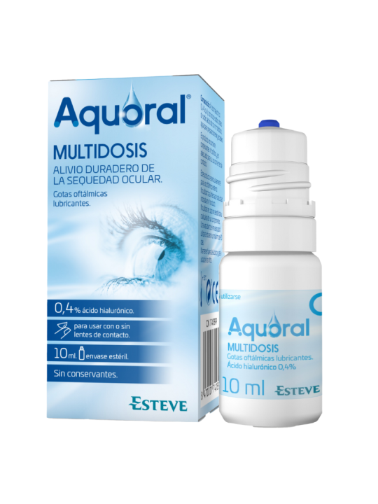 Aquoral gotas oftalmicas lubricantes multidosis