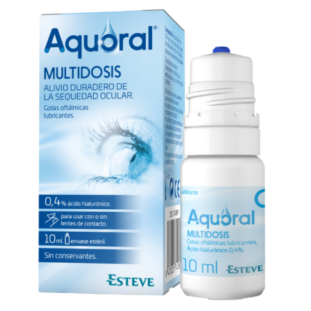 Aquoral gotas oftalmicas lubricantes multidosis