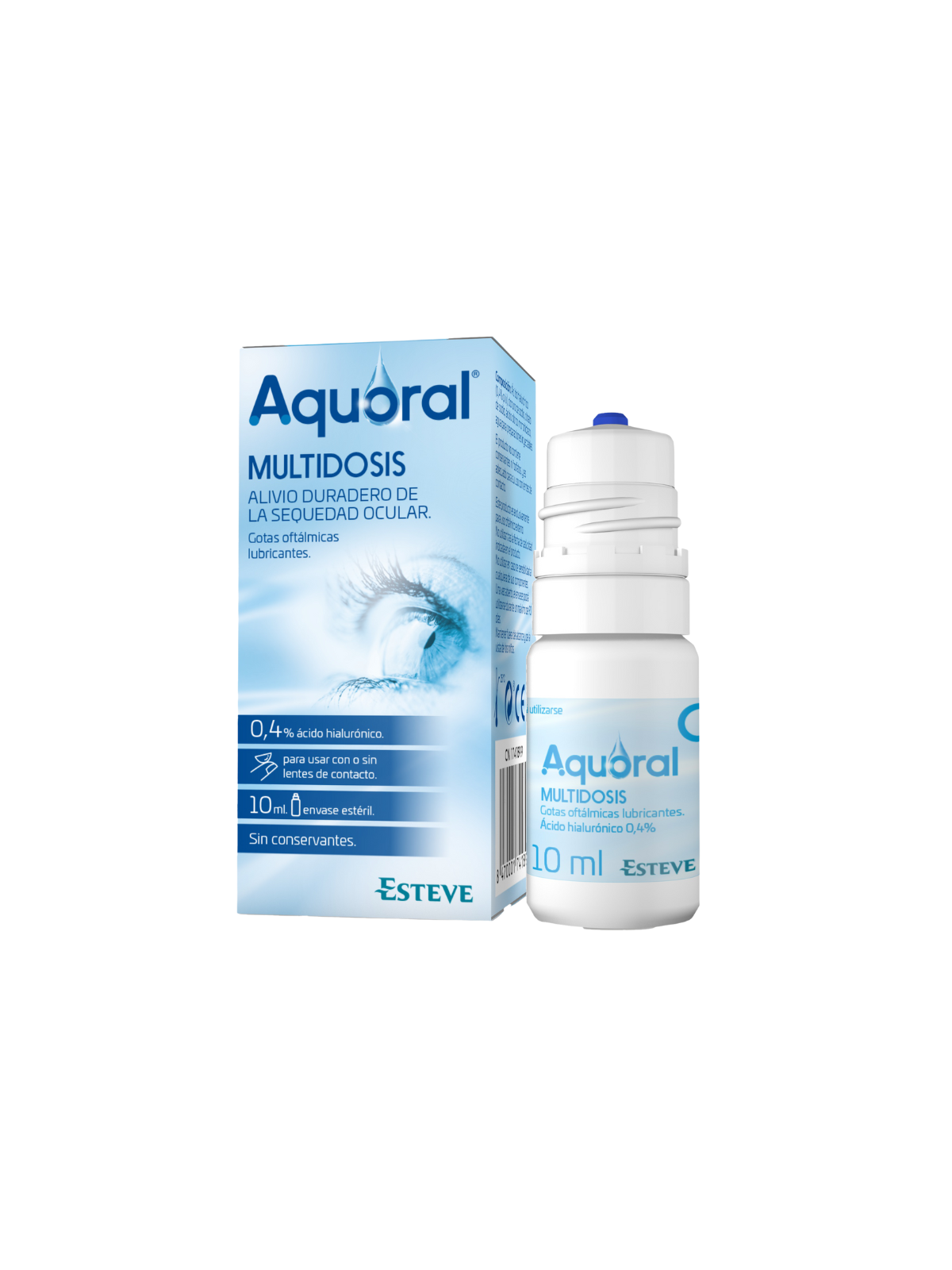 Aquoral gotas oftalmicas lubricantes multidosis