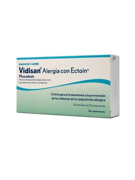 Vidisan alergia con ectoin colirio 20 monodosis