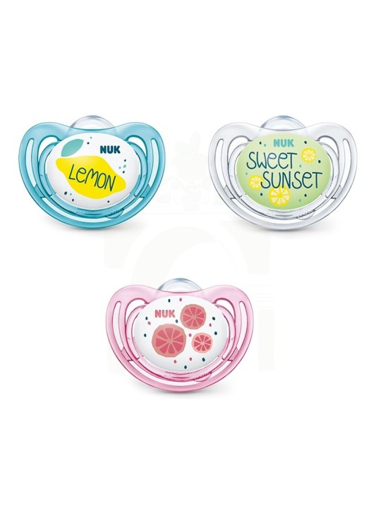 Chupete silicona Nuk limited edition fruits day&night 2 unidades
