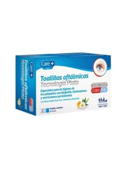 CARE+ TOALLITAS OFTALMICAS TECNOLOGIA PLATA 30 UNIDADES